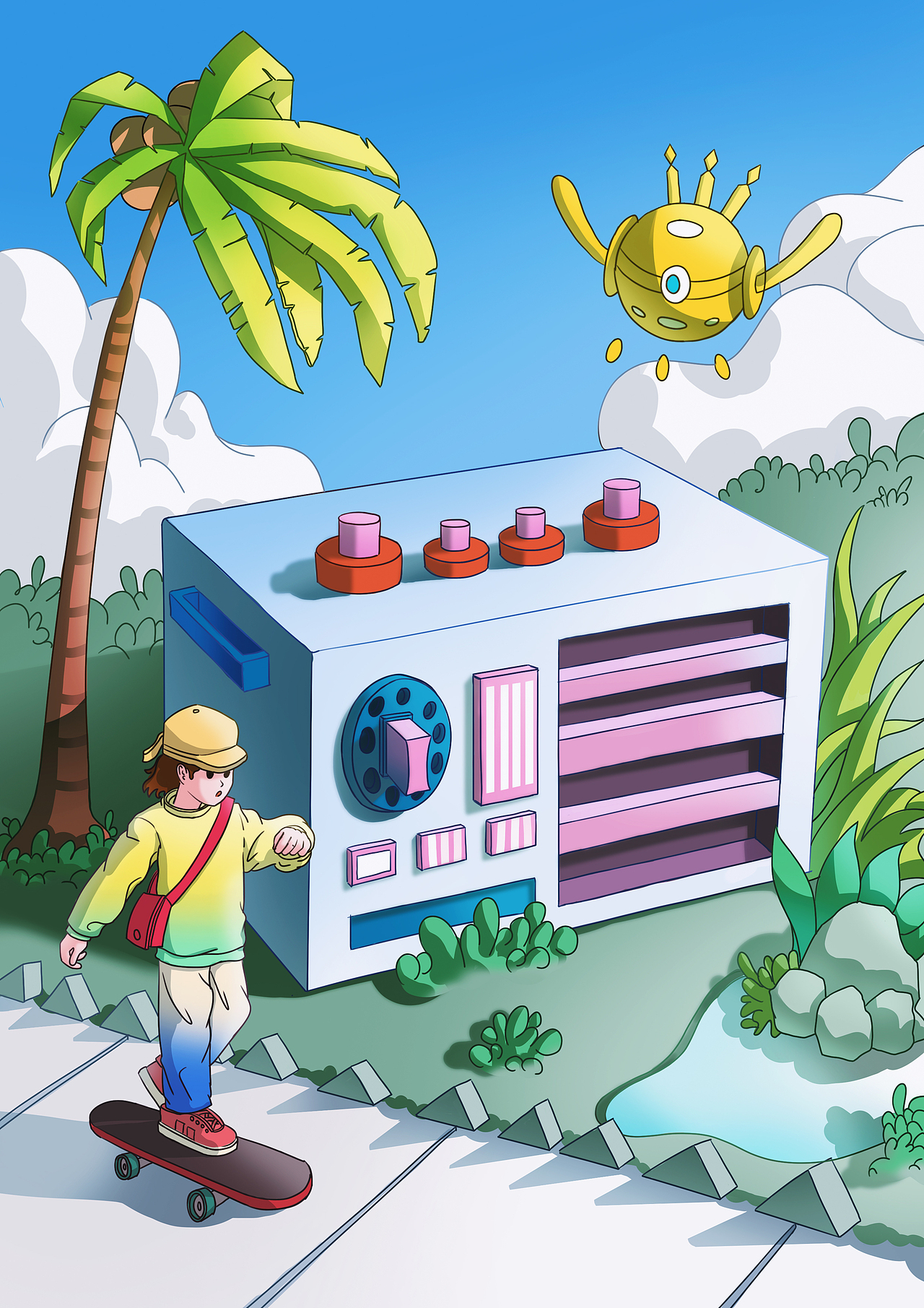 八月插画总结（图ZMzQ5ODIxNzQ4） - 创作习作 - 站酷设计师雪连Ting原创素材 - 站酷ZCOOL