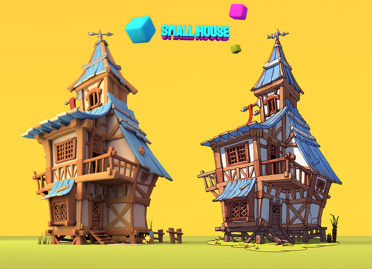 小房子（图ZMzI5NjU5NTky） - 概念设定 - 站酷设计师WANGZC原创素材 - 站酷ZCOOL