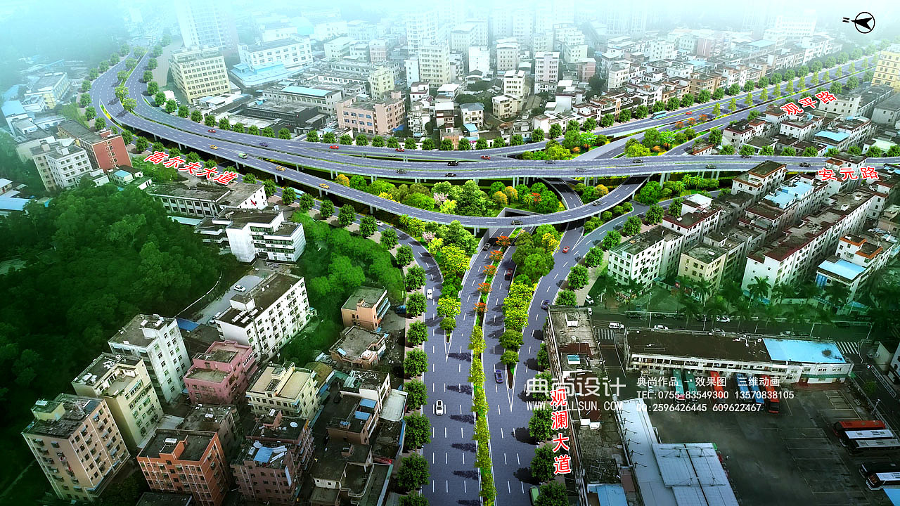 互通立交效果图1