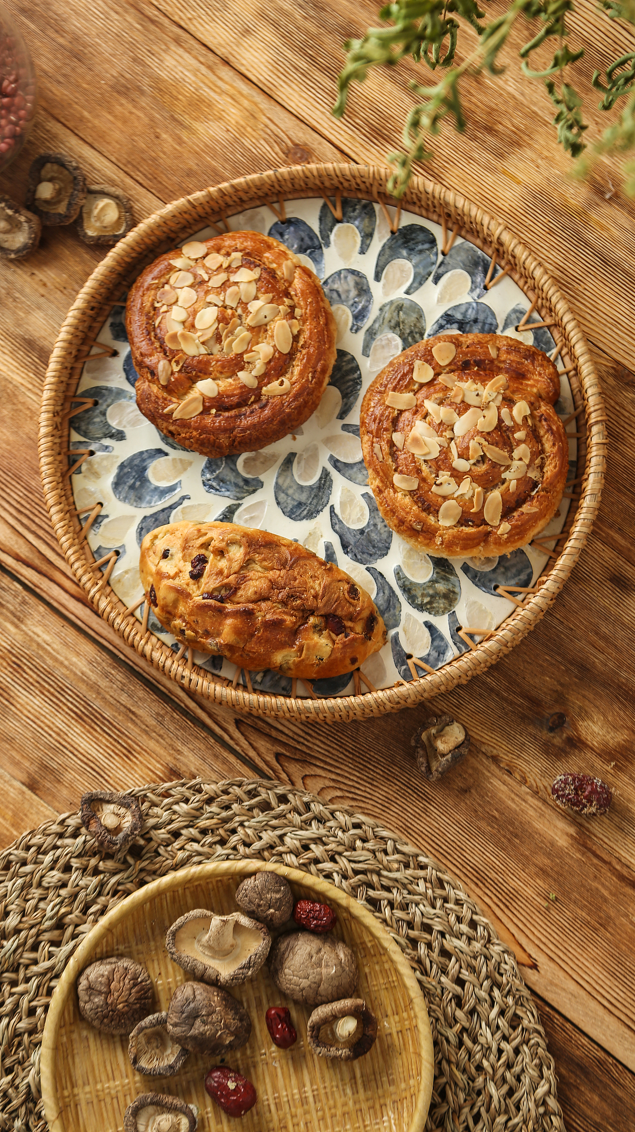 藤编收纳篮拍摄