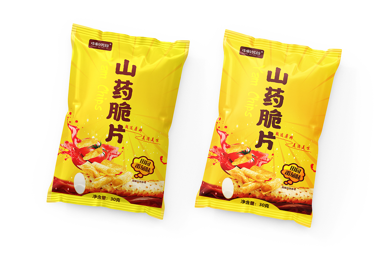 山药脆片 薯片 包装设计 食品 已商用（图ZMzA4ODgxMDIw） - 包装 - 站酷设计师彩腾包装设计原创素材 - 站酷ZCOOL