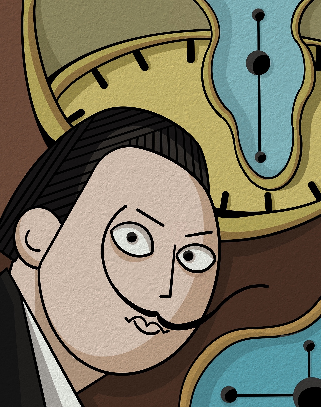 世界名画转插画—达利《记忆的永恒》