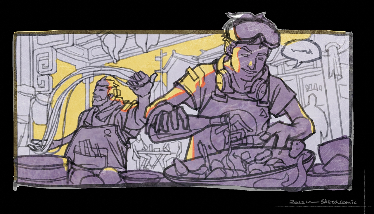 隔离时想象草稿sketch（图ZMzE3MDcxMDY4） - 艺术插画 - 站酷设计师白先森原创素材 - 站酷ZCOOL