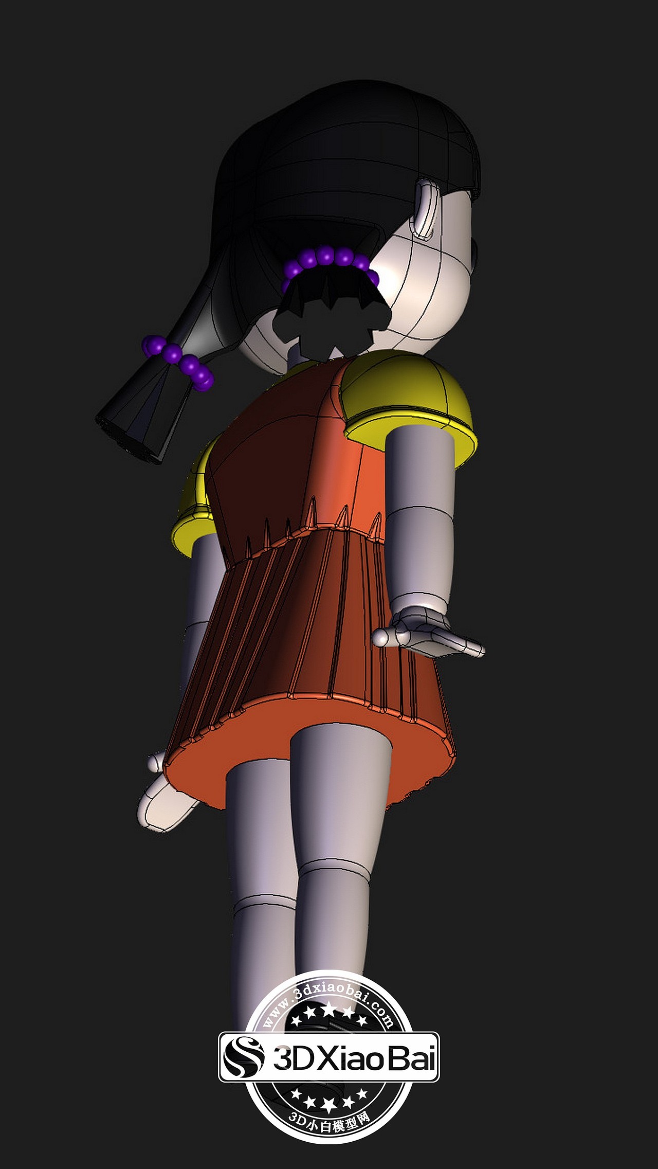 鱿鱼游戏小女孩（图ZMzYyNDUxODMy） - 人物/生物 - 站酷设计师3D小白原创素材 - 站酷ZCOOL