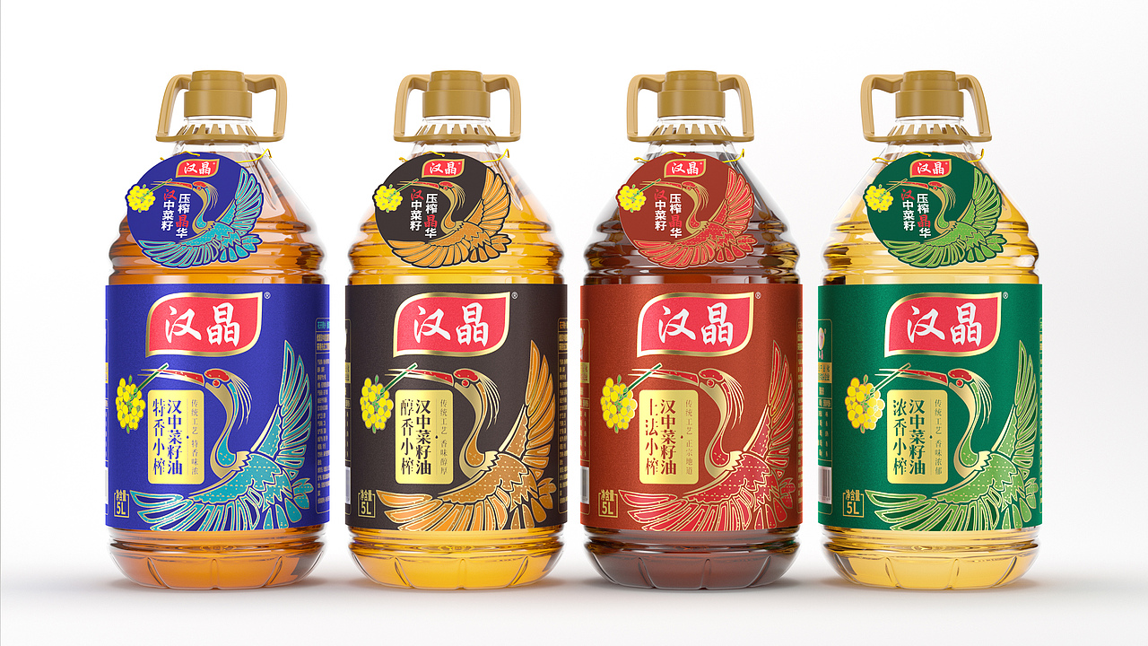 汉晶菜籽油（图ZMzM3ODk3NDI4） - 包装 - 站酷设计师灵智品牌营销策划原创素材 - 站酷ZCOOL
