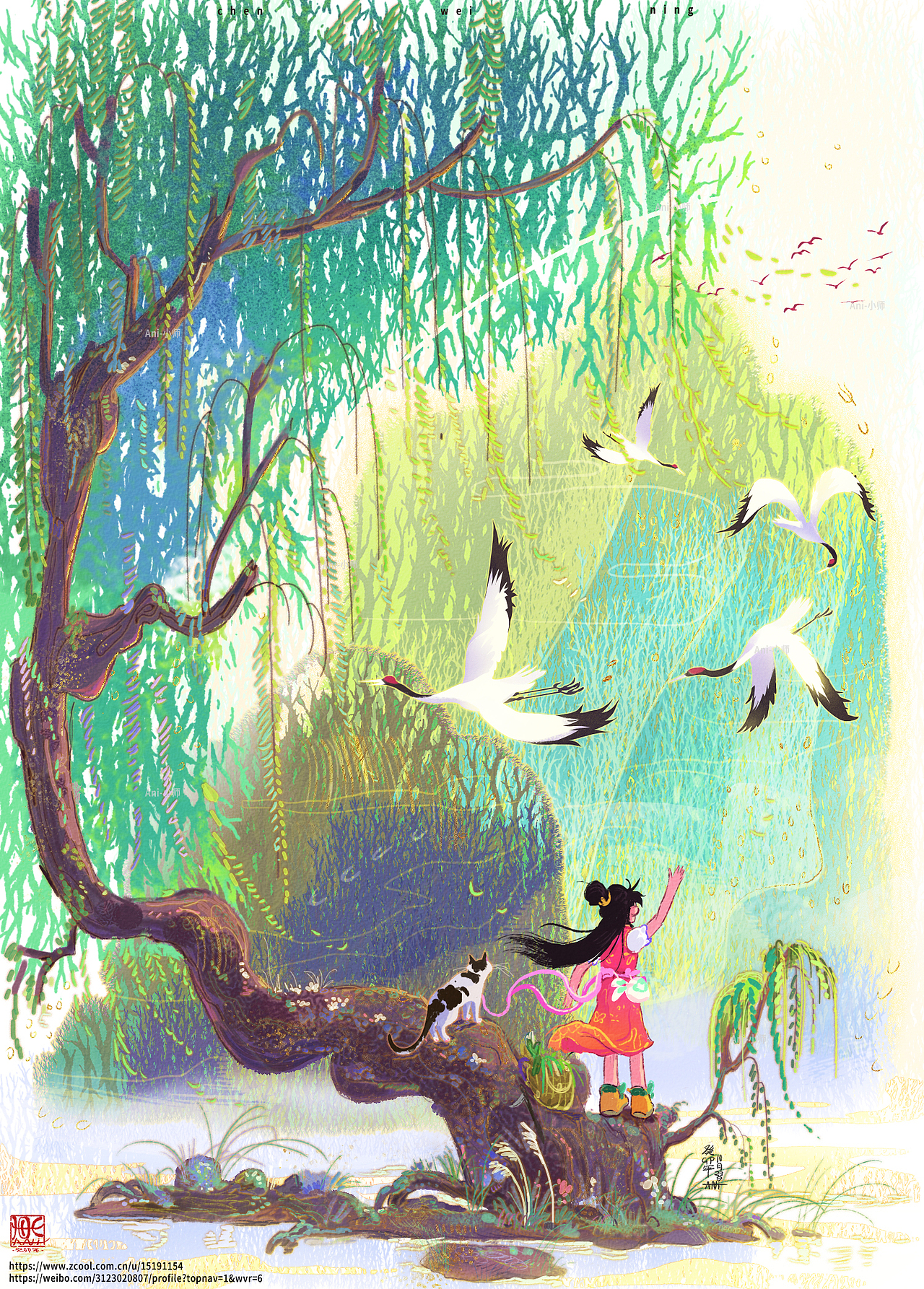 国风系列【妙境】系列合集（图ZMzUzNzE2OTcy） - 新锐潮流插画 - 站酷设计师chenweinin原创素材 - 站酷ZCOOL
