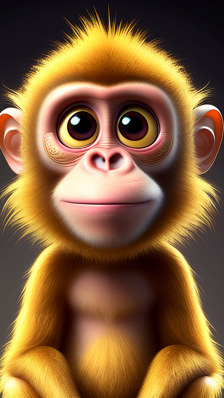 金丝猴monkey大圣悟空猴哥猴子品牌文创IP 呵嘶家族（图ZMzMwNzYzODQ4） - 其他 - 站酷设计师pigtruman原创素材 - 站酷ZCOOL