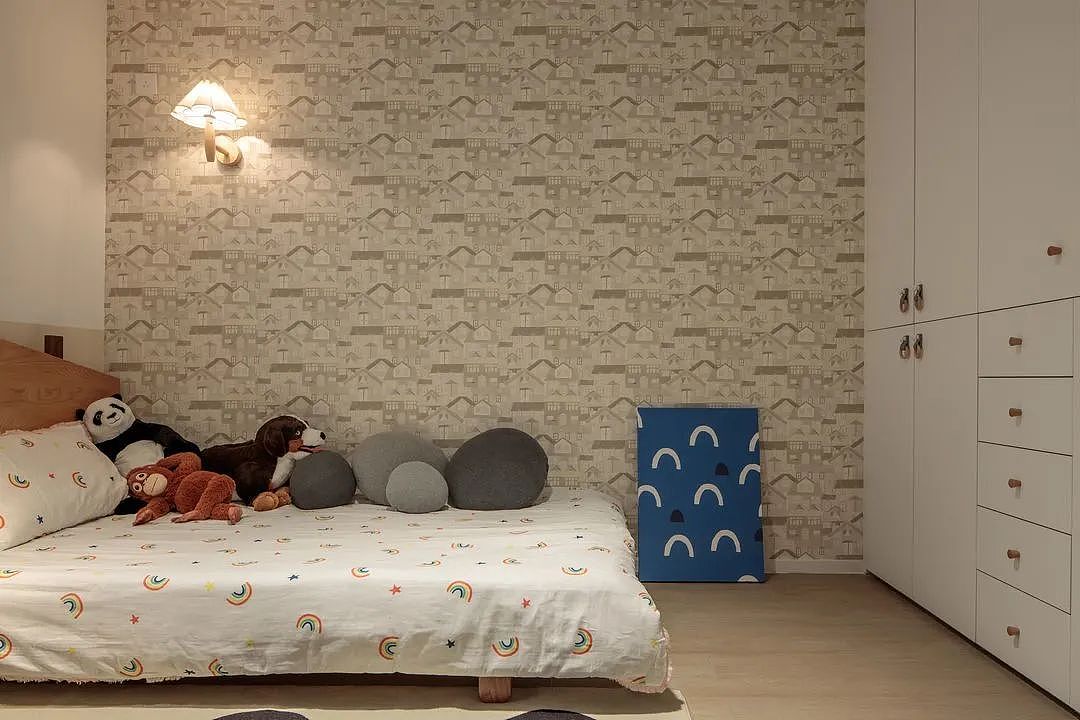 120平现代室内设计,进门就被迷住了,地面砖贼好看了