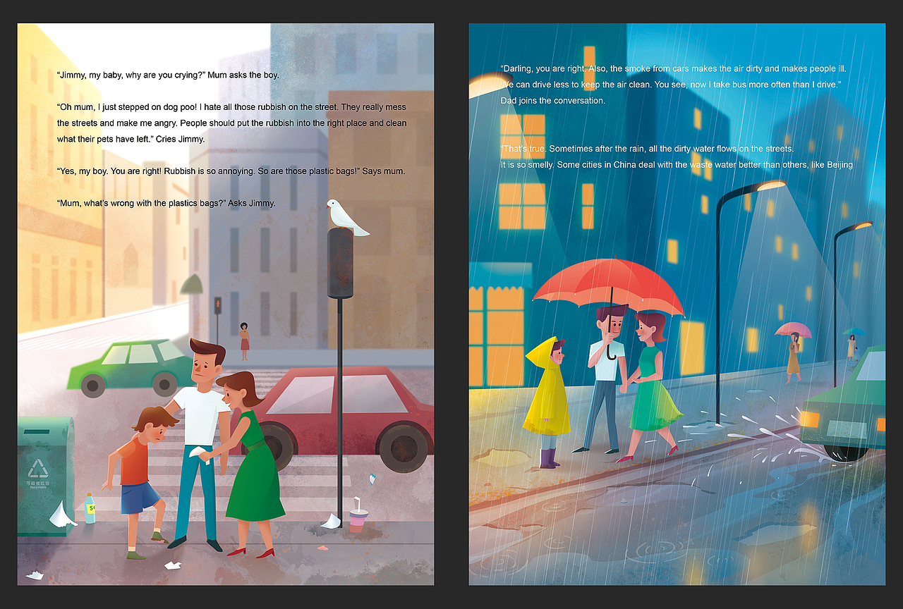 凤凰英语杂志配图2（图ZMzE0OTE0ODcy） - 儿童插画 - 站酷设计师pollybo原创素材 - 站酷ZCOOL