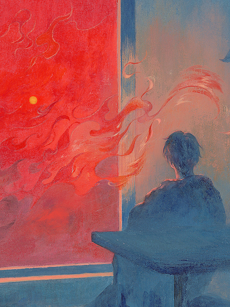 黑鸟总在夜间出行（图ZMzYyNTg1NzU2） - 商业插画 - 站酷设计师鹿夕子原创素材 - 站酷ZCOOL