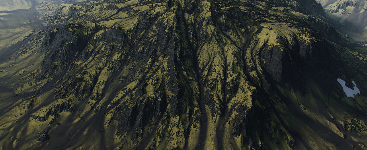 GAEA写实景观地形设计4K场景