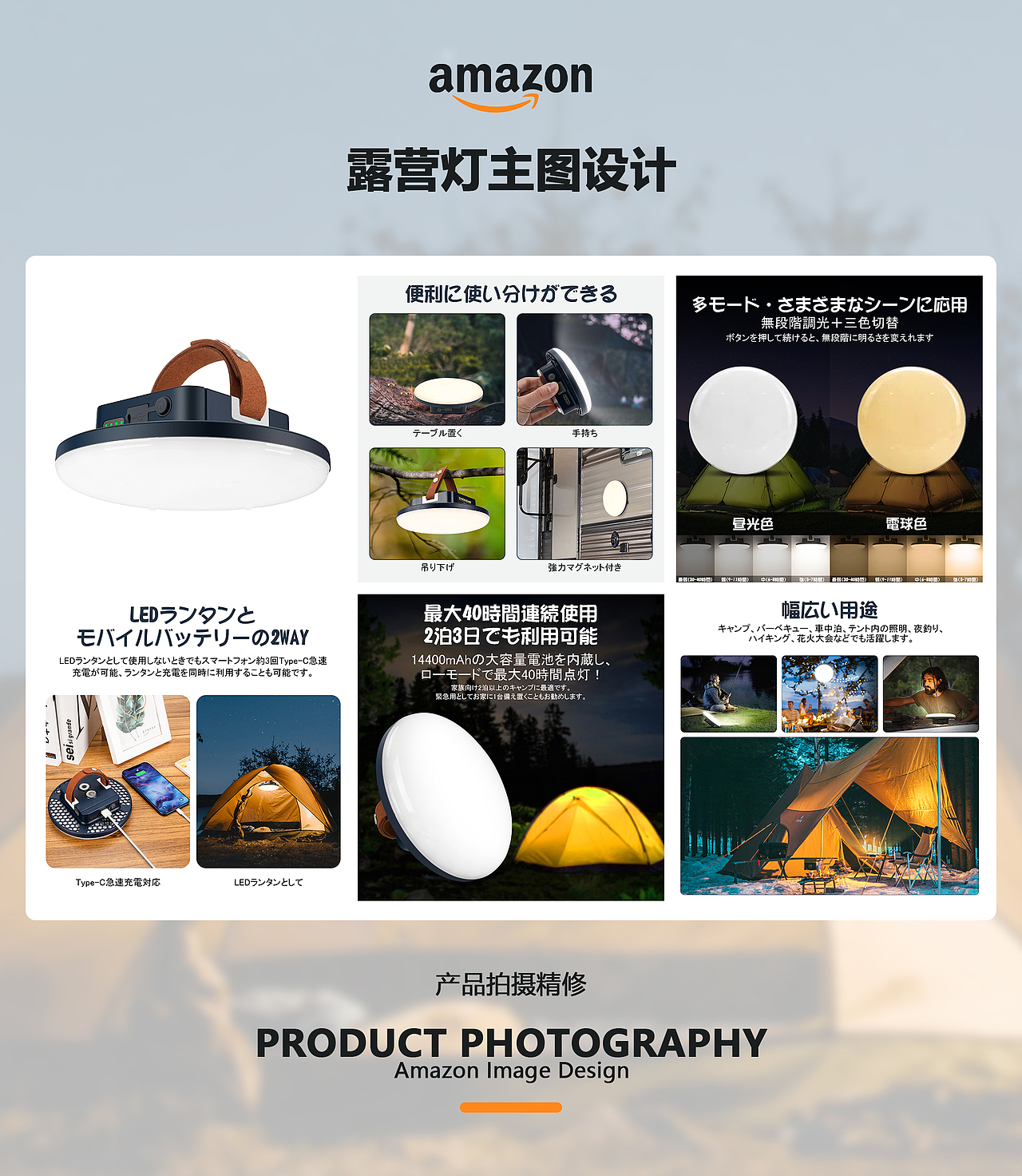 亚马逊设计案例分享-露营灯