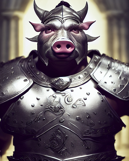 用Tiamat AI绘画创作的动物战士