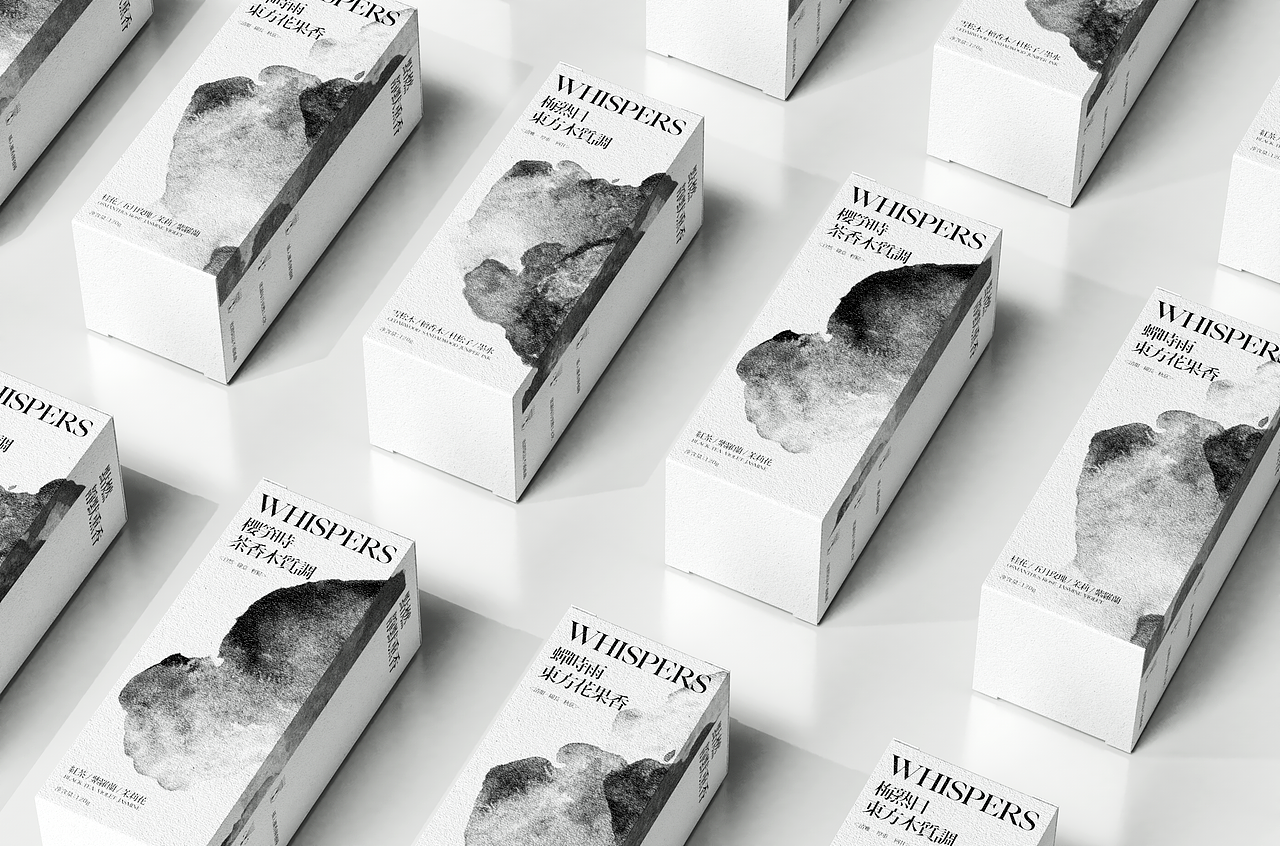 WHISPERS | 香薰包装设计（图ZMzYyODgwMjU2） - 包装 - 站酷设计师番茄不能收手原创素材 - 站酷ZCOOL