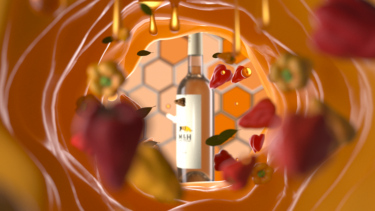 蜂蜜酒动画渲染