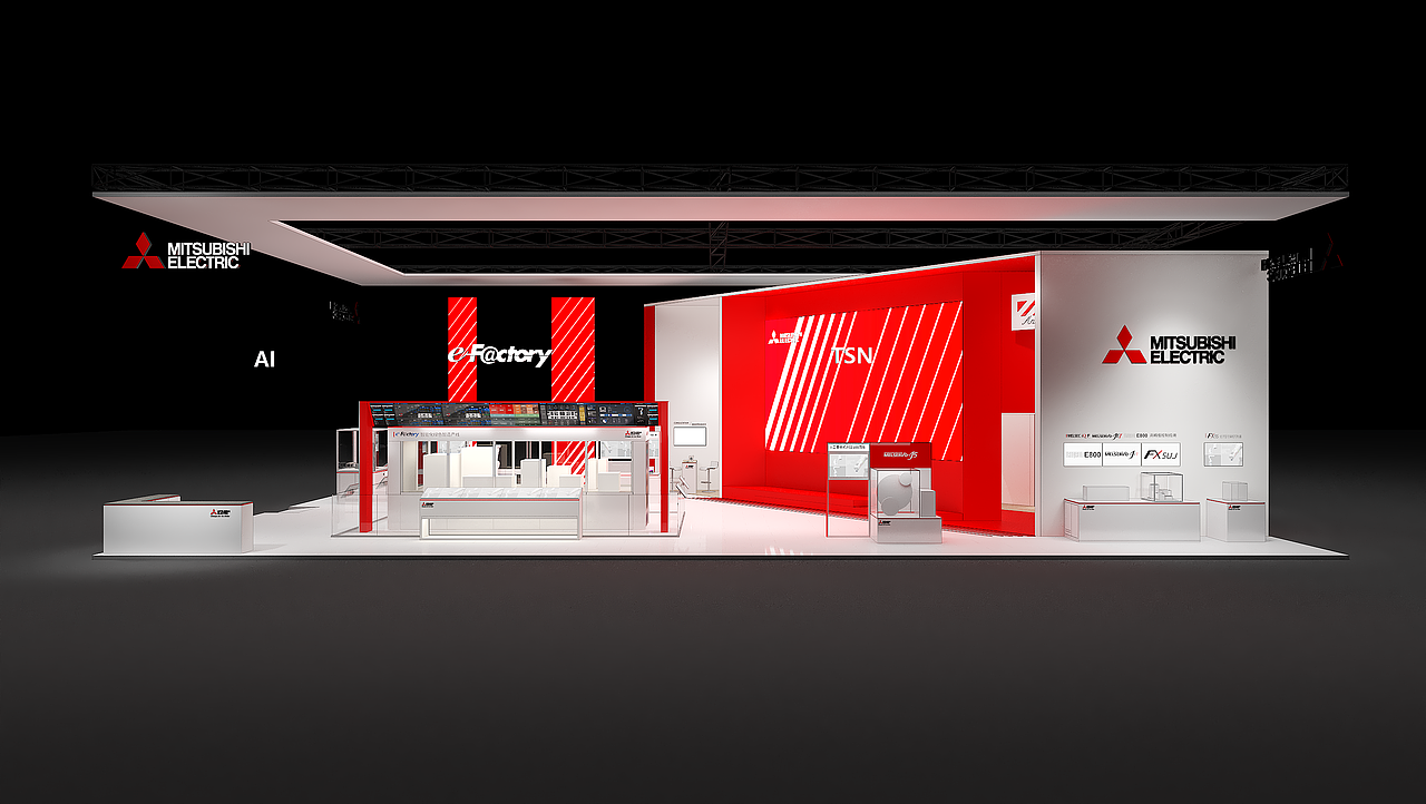 工业博览会 - 三菱重工展览（图ZMjk2MzExNTk2） - 展陈设计 - 站酷设计师梧之桐兮原创素材 - 站酷ZCOOL