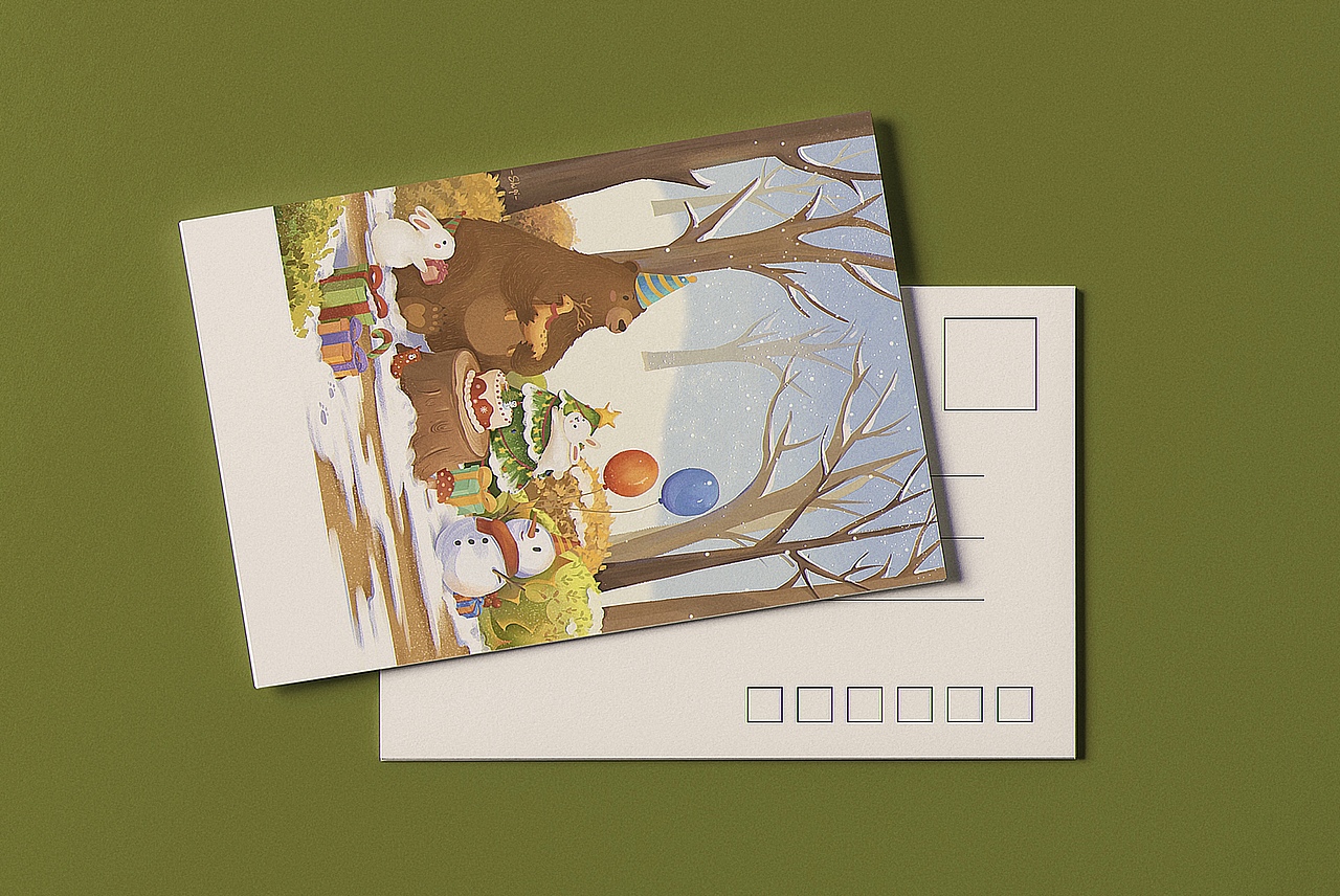 森林里也要过圣诞节啦（图ZMzI0NjQ5NDA4） - 商业插画 - 站酷设计师Shi_qi_原创素材 - 站酷ZCOOL