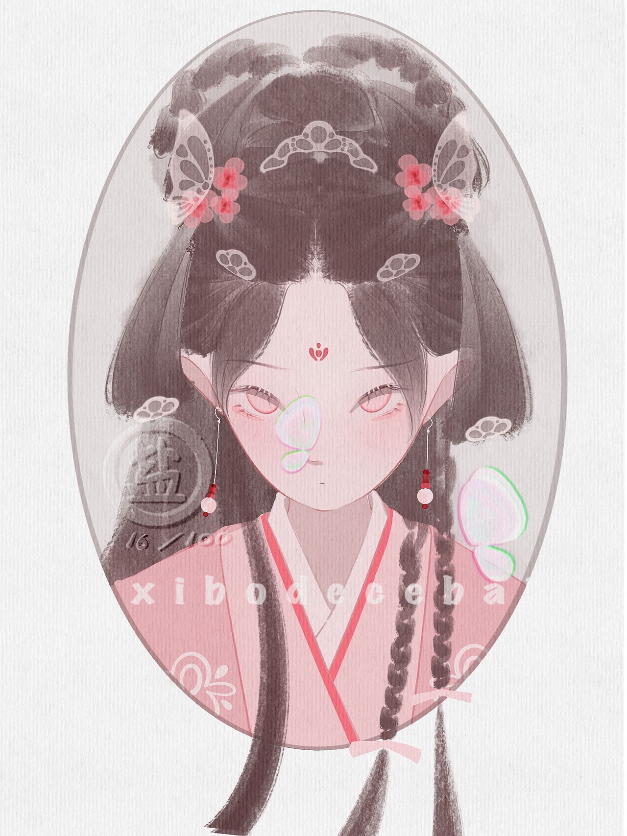 古風少女頭像（圖ZMzQ4MTE1MjIw） - 創(chuàng)作習作 - 站酷設計師鹽柏原創(chuàng)素材 - 站酷ZCOOL