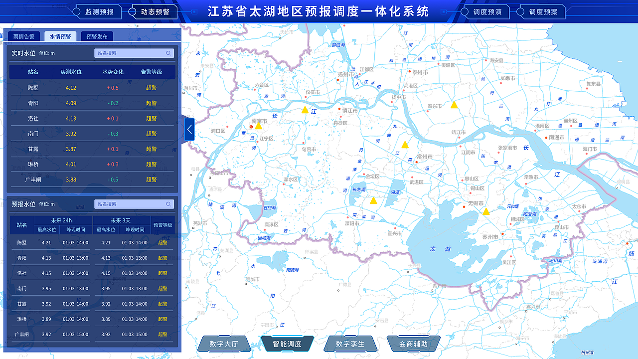 江苏省太湖地区预报调度一体化系统