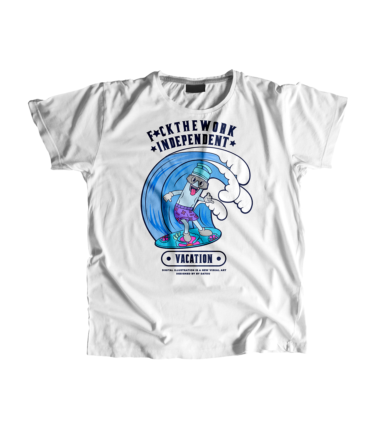 浪里个浪,一起来浪——卡通T恤印花