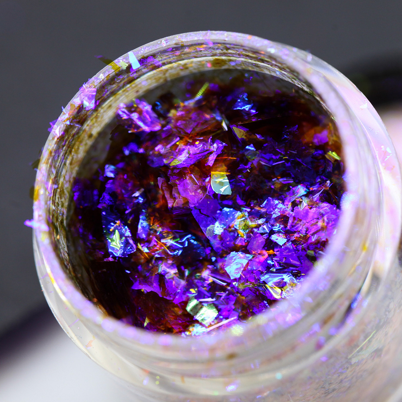 变色龙粉末有色粗片彩妆拍摄