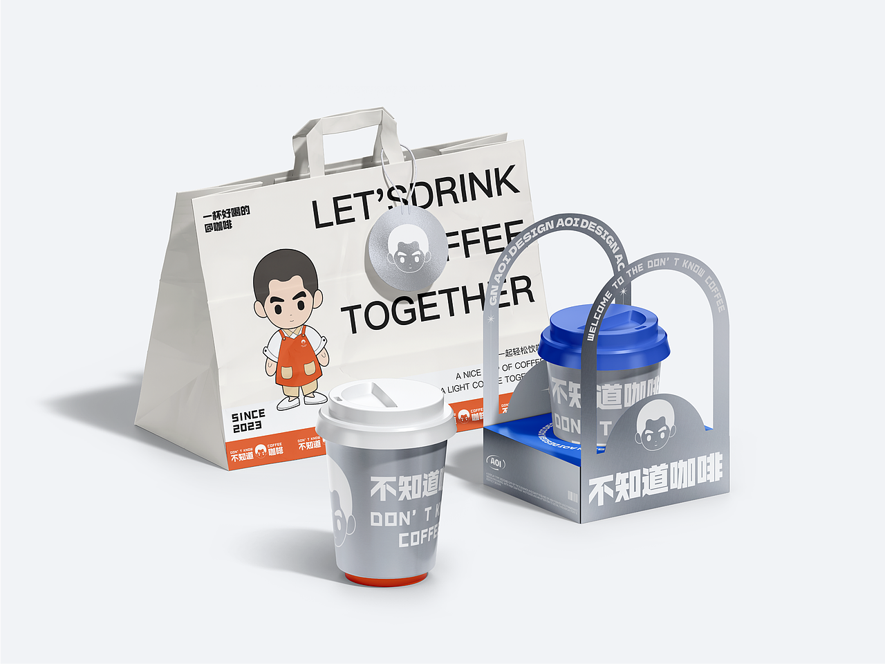 不知道咖啡vi及物料延展