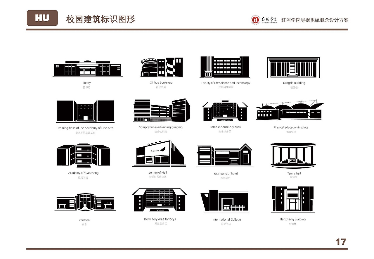 红河学院导视系统概念设计方案（图ZMzM0MTM4NjIw） - 其他平面 - 站酷设计师cloudsheep霄原创素材 - 站酷ZCOOL
