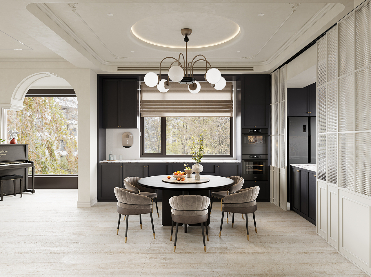 奶油风客餐厅（图ZMzQxODExODEy） - 家装设计 - 站酷设计师痞老蟹原创素材 - 站酷ZCOOL