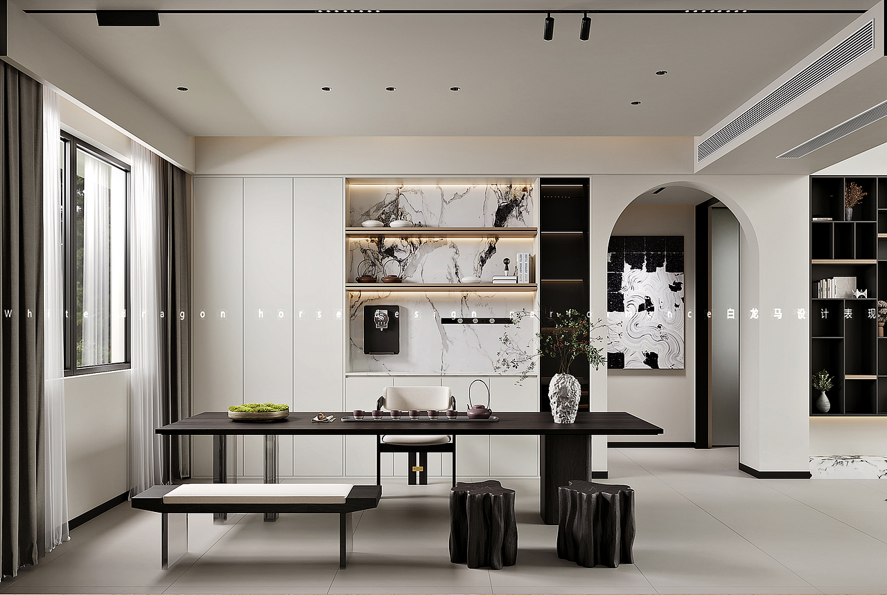 挑空别墅—白龙马效果图（图ZMzY4NjMzODQw） - 家装设计 - 站酷设计师白龙马效果图小雪原创素材 - 站酷ZCOOL