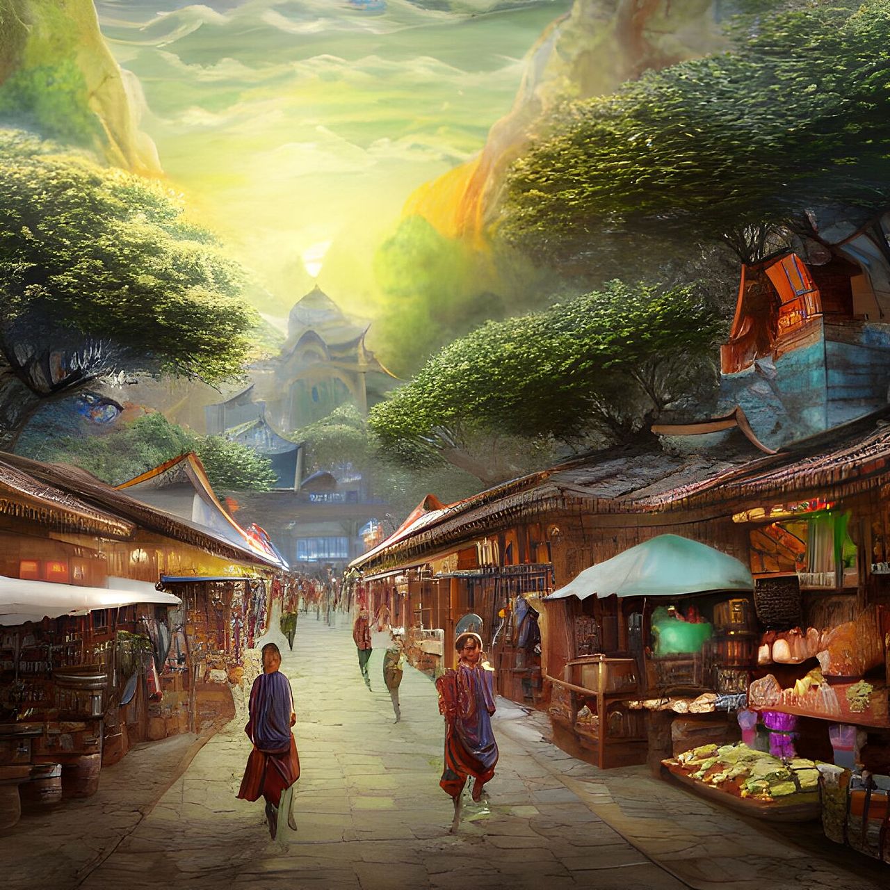 ai生成唐朝梦境类型场景