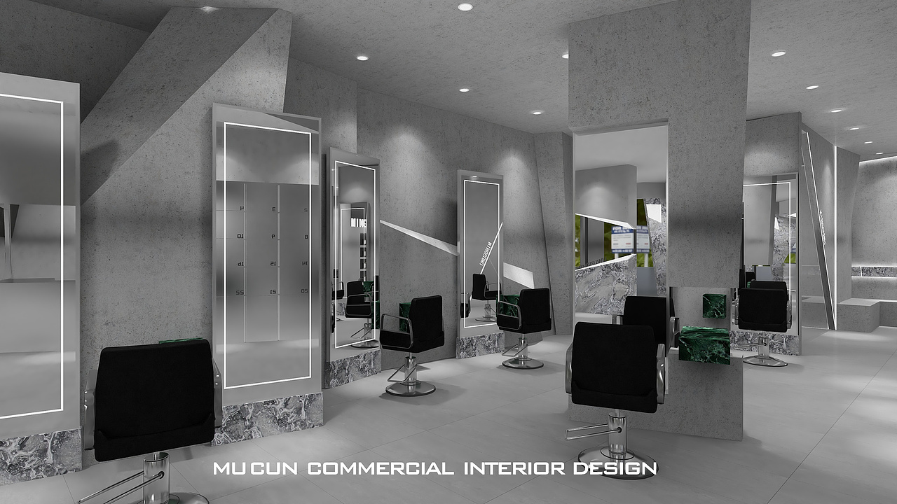 300㎡高级暖灰系-科技美肤中心设计