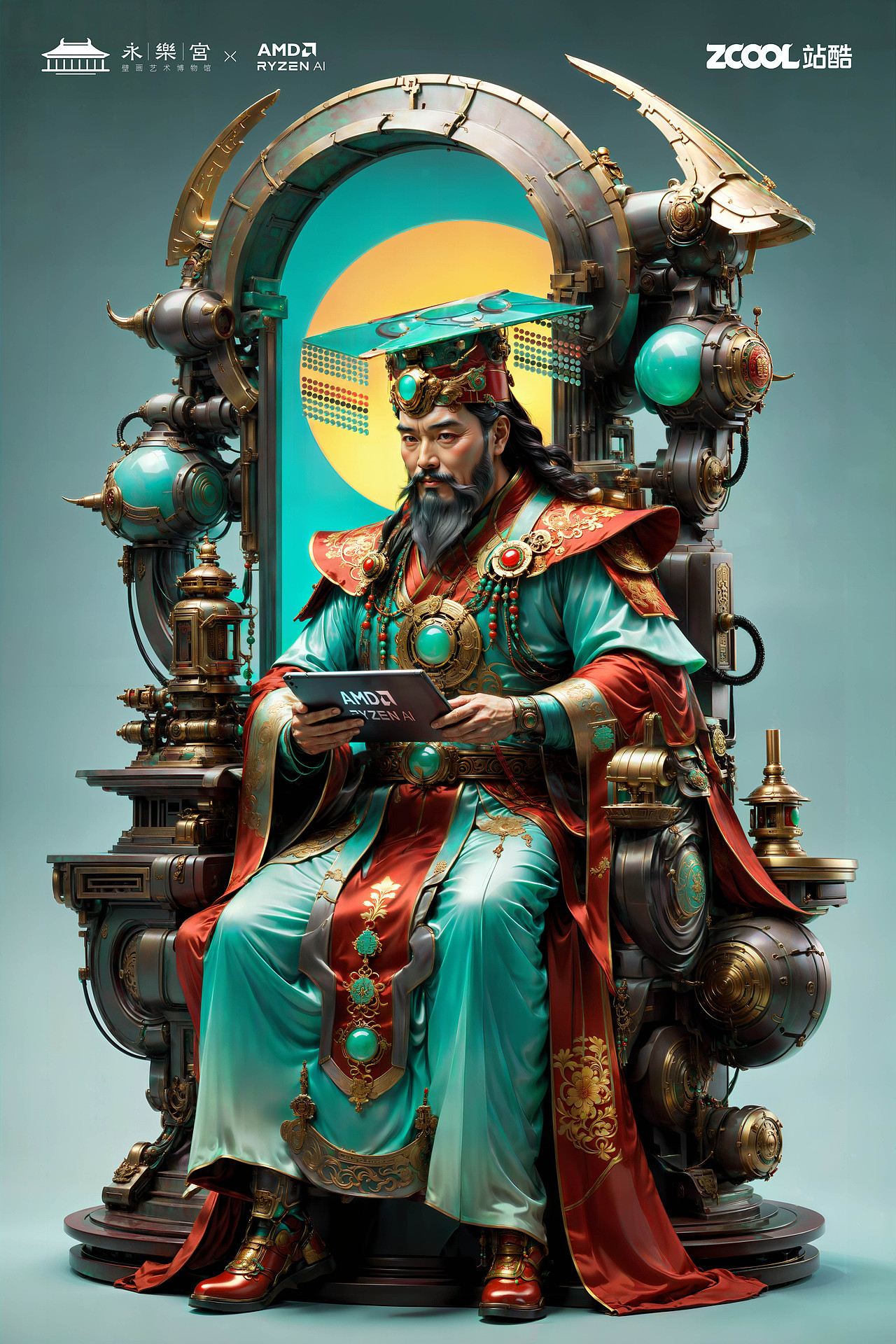 朝元群仙 赛博集结（图ZMzU4NjcyMzI4） - AI作品 - 站酷设计师鲨鱼丹原创素材 - 站酷ZCOOL