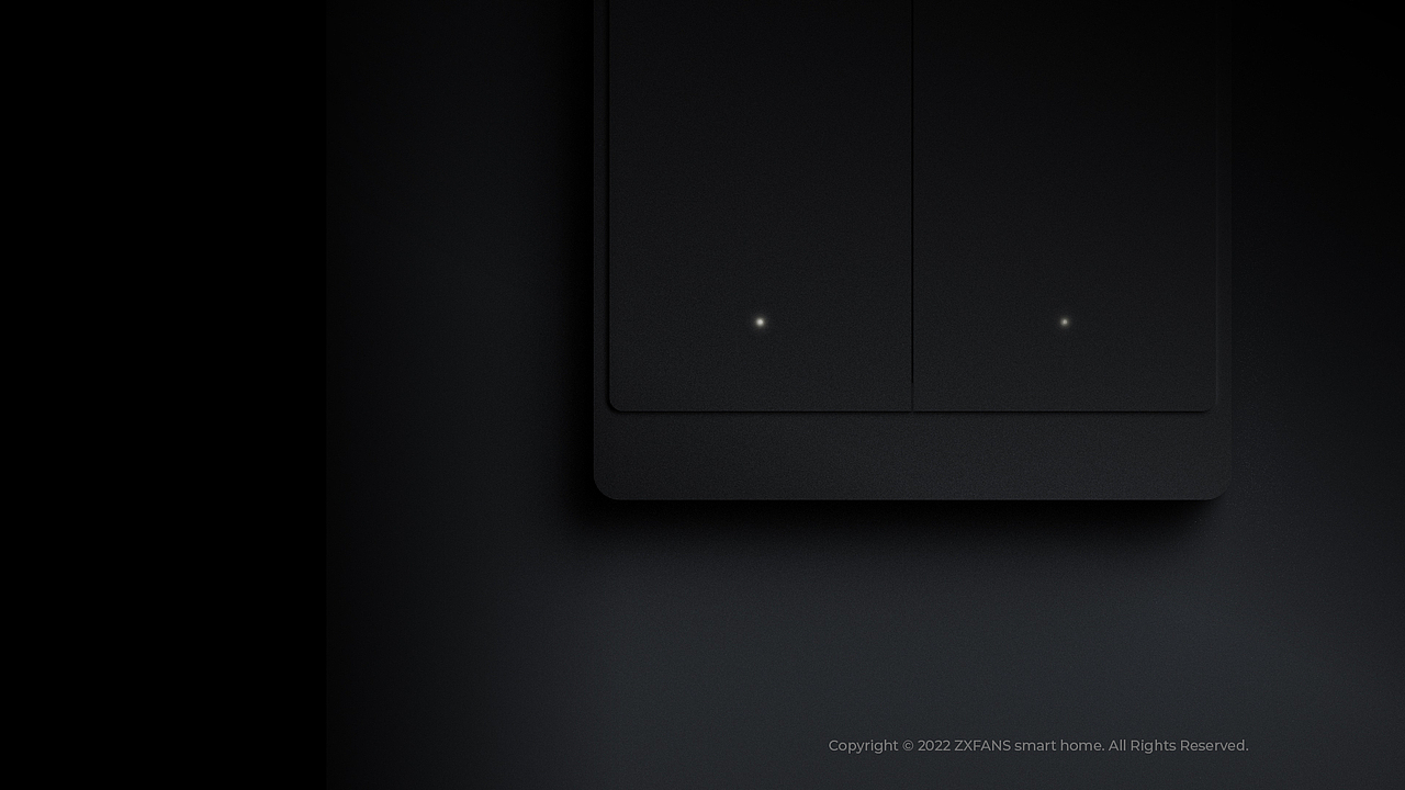 ZXFANS智有范 全屋智能 X2金属智能开关,模块化设计、组合安装,一体化金属机身