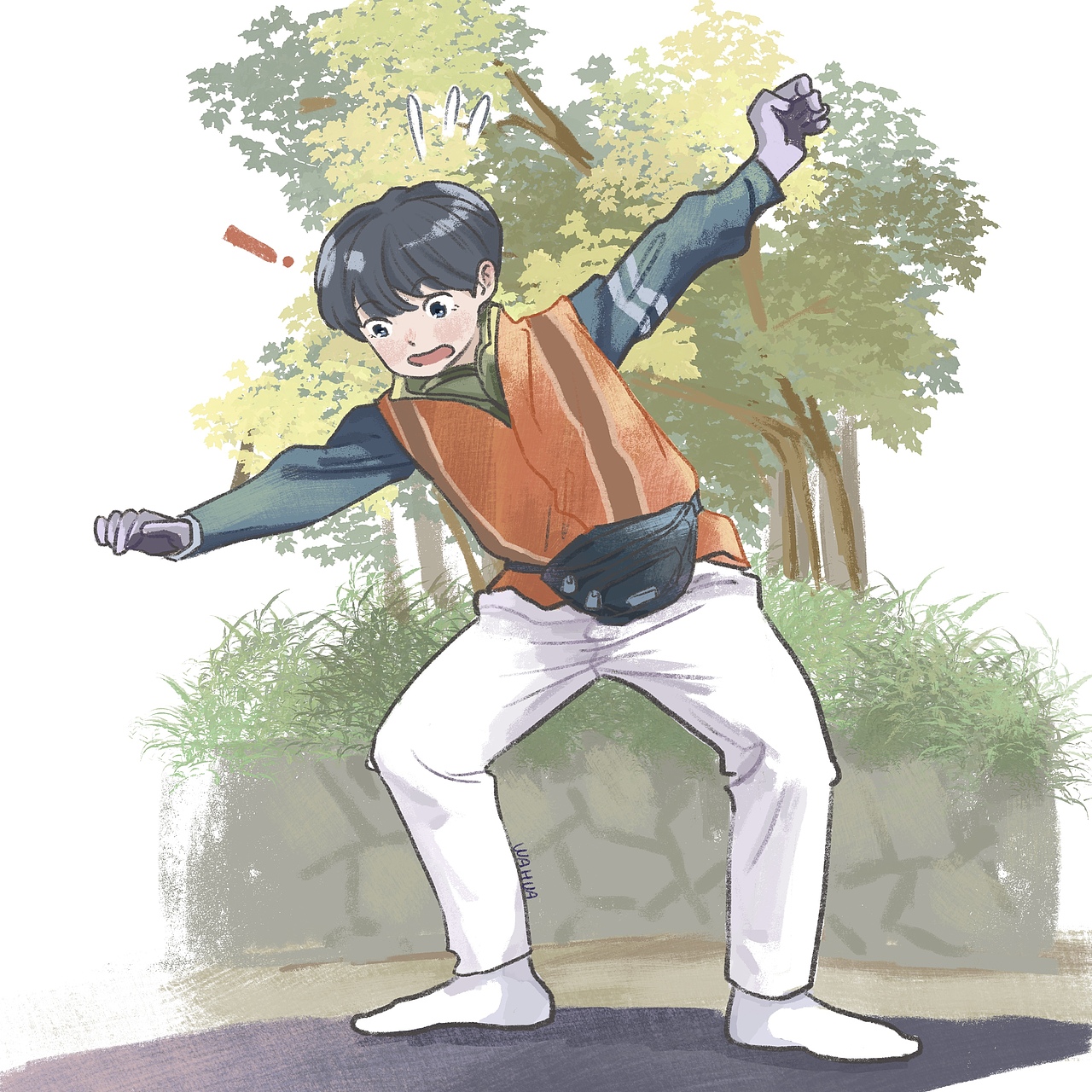 【个人练习】是给喜欢的艺人画的小插图