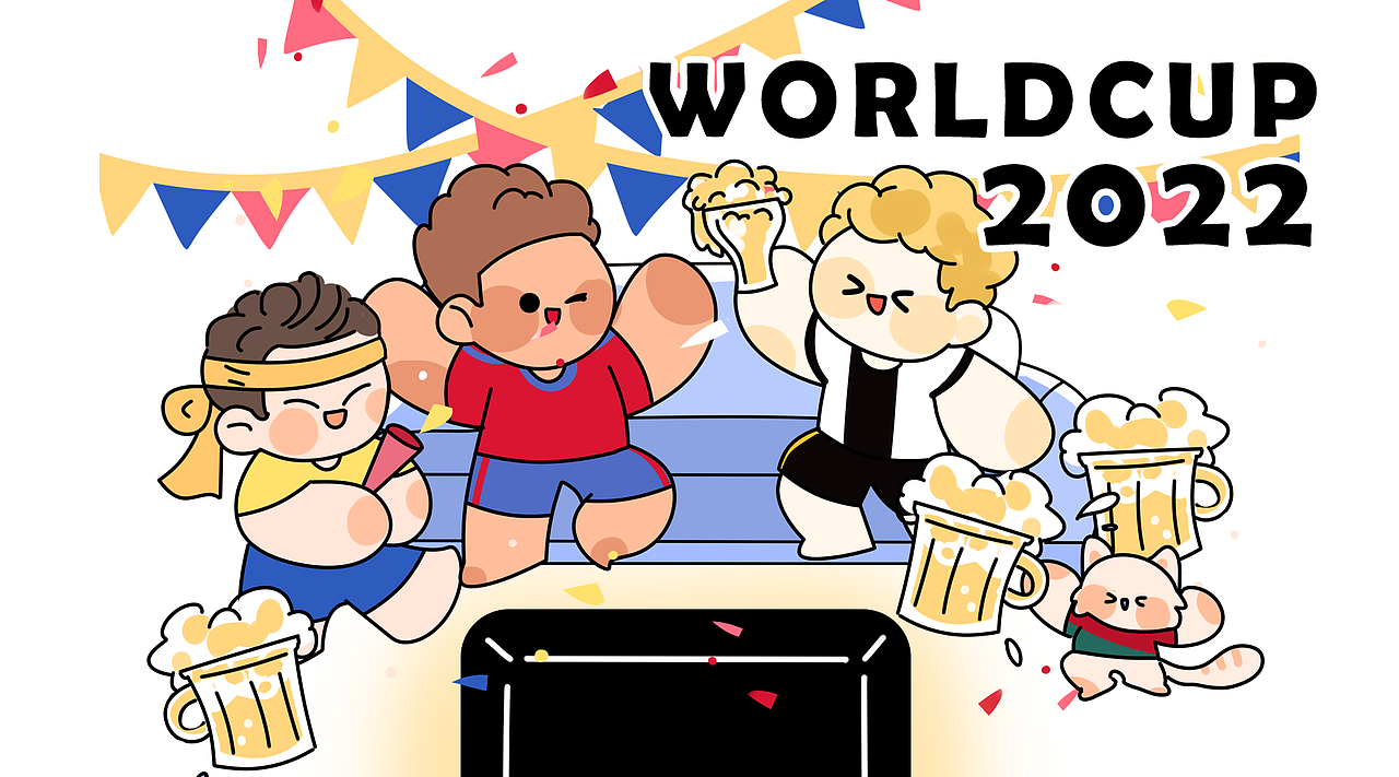 2022卡塔尔世界杯插画X品牌授权（图ZMzIxNDQ3NzIw） - 商业插画 - 站酷设计师XIAOXUE涂鸦原创素材 - 站酷ZCOOL