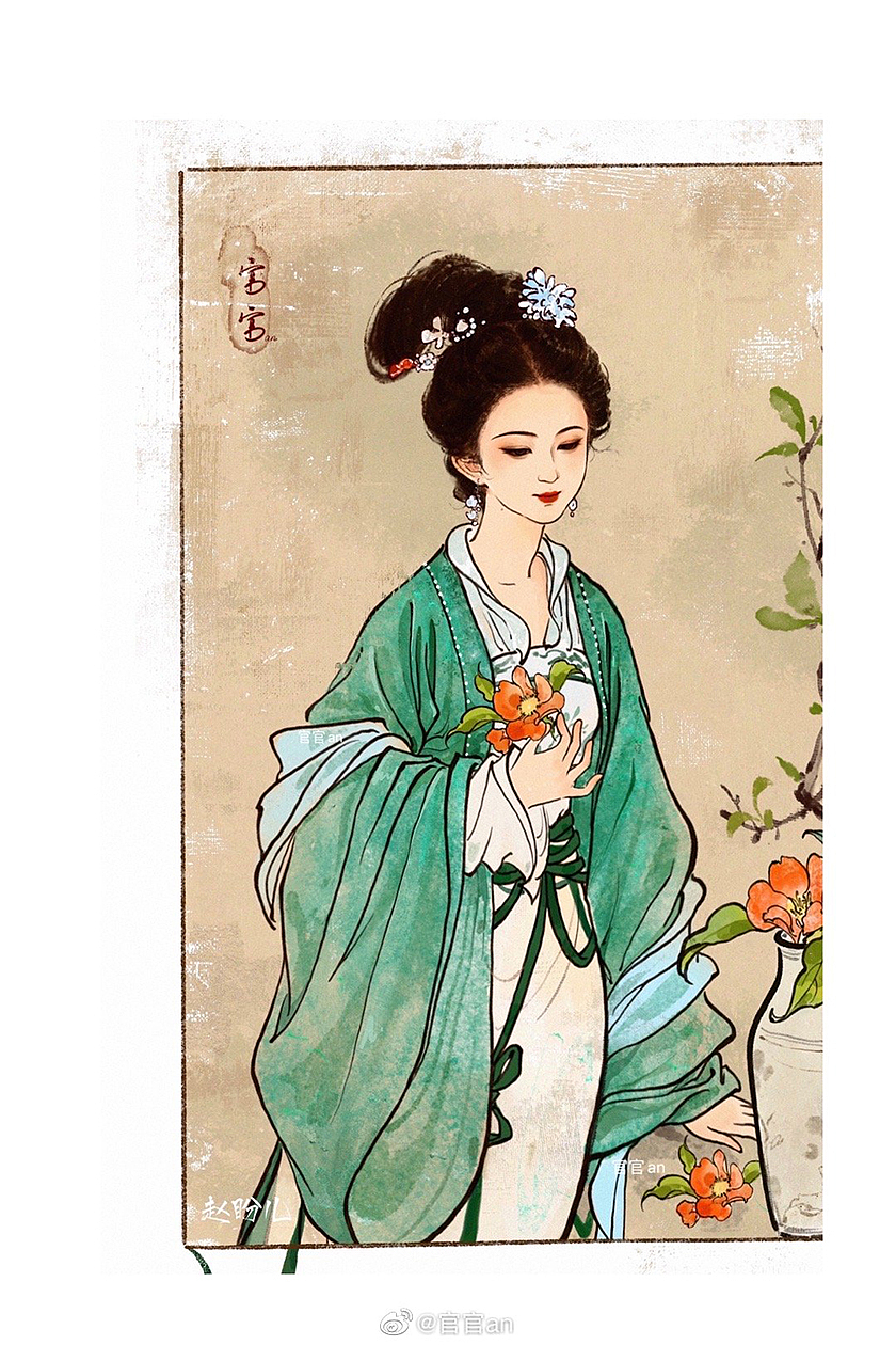 梦华录盼儿古风插画合集（图ZMzExNjgxMzY0） - 创作习作 - 站酷设计师官官an原创素材 - 站酷ZCOOL