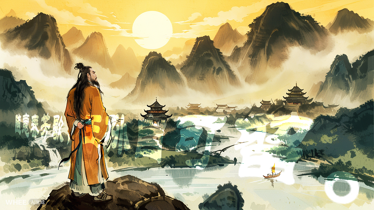 山居秋暝（图ZMzY0MTgwOTg0） - AI作品 - 站酷设计师锦夕Drawing原创素材 - 站酷ZCOOL