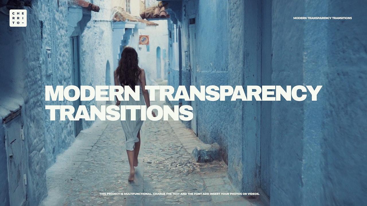 PR模板 | 专业设计创意动画透明度过渡图片标题介绍