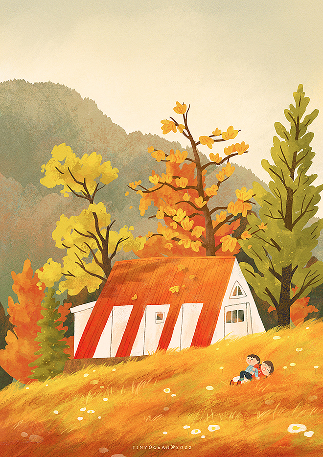 有我陪你长大/60天色彩速涂（图ZMzA0NzY3OTA4） - 创作习作 - 站酷设计师豆丁洋原创素材 - 站酷ZCOOL