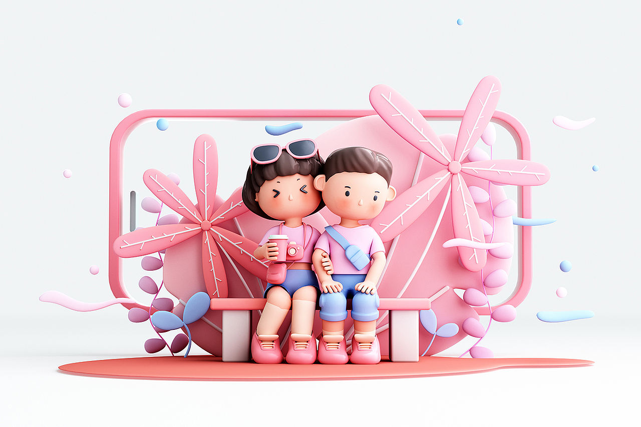 3D渲染的人物与家庭（图ZMzM3NTcxMTQ0） - 场景 - 站酷设计师龙套就是龙套原创素材 - 站酷ZCOOL