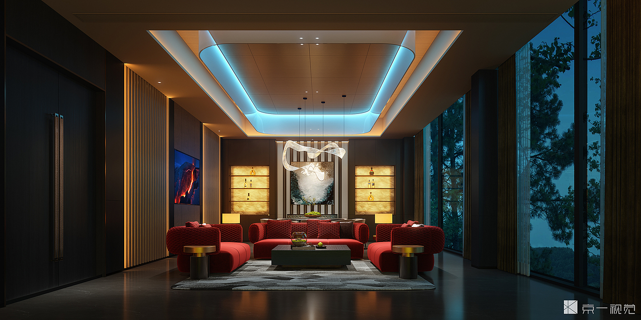 高尔夫会所效果图表现