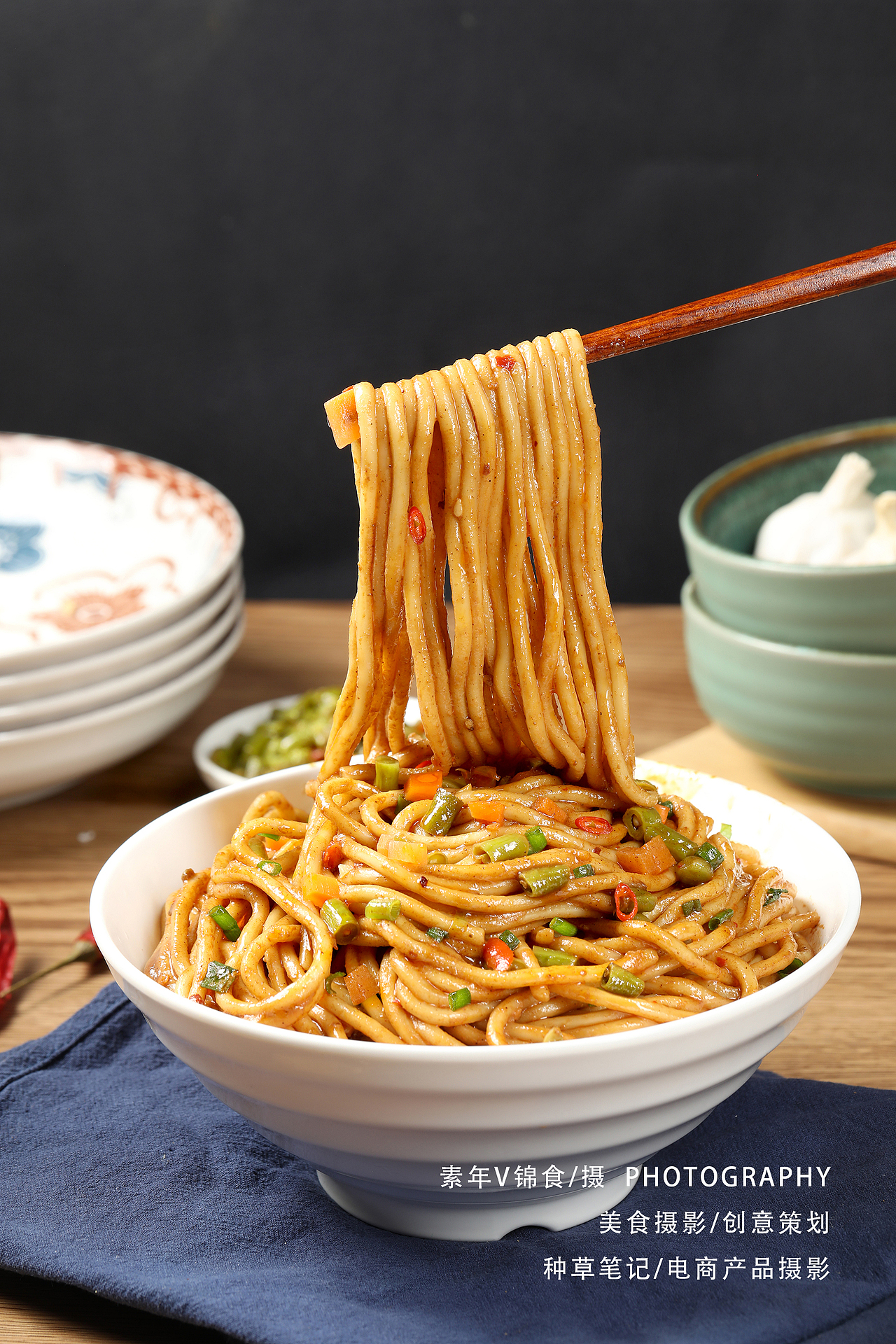 热干面拍摄 /小面/ 牛肉泡面/湖南米线/宜昌美食摄影_宜昌锦食摄影-站