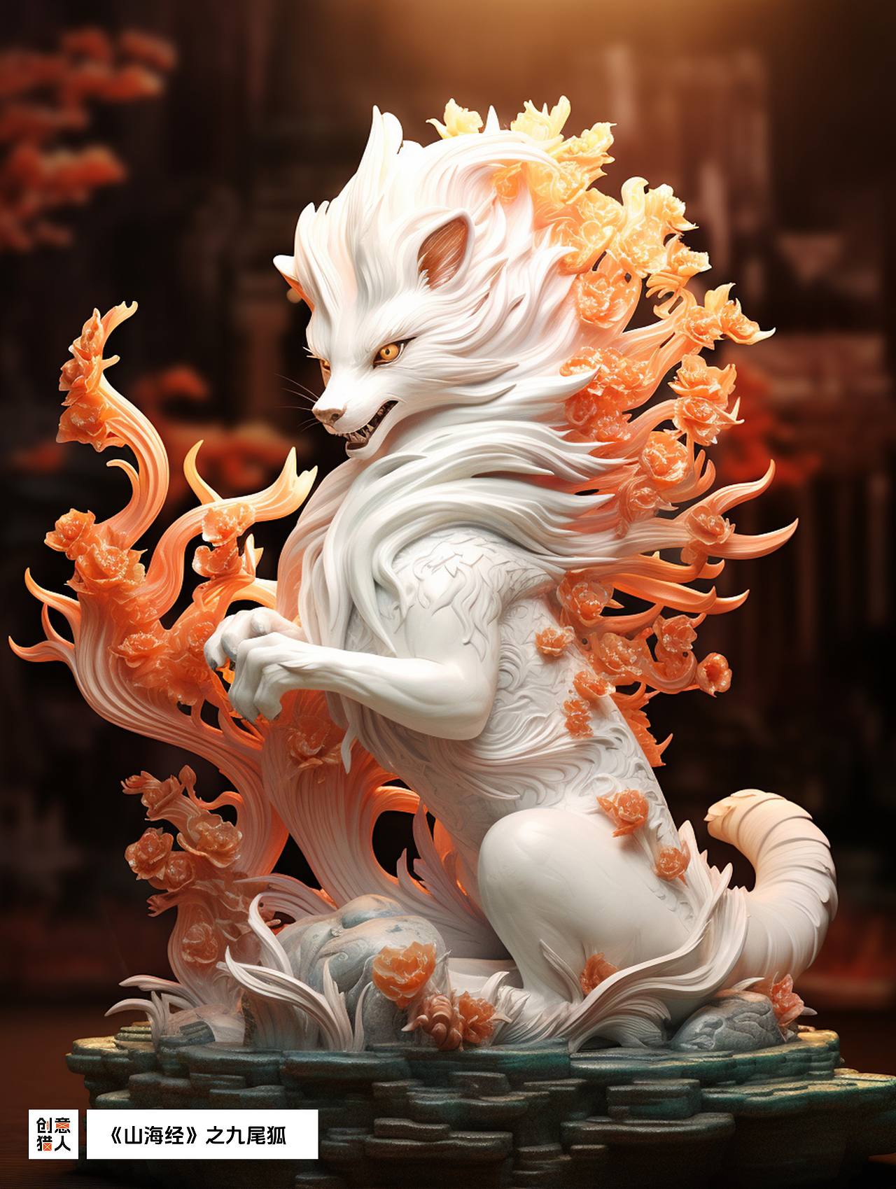 揭秘山海经：Midjourney带你探索古籍中的神兽奇观！（图ZMzU1OTM4MzIw） - AI作品 - 站酷设计师创意猎人原创素材 - 站酷ZCOOL