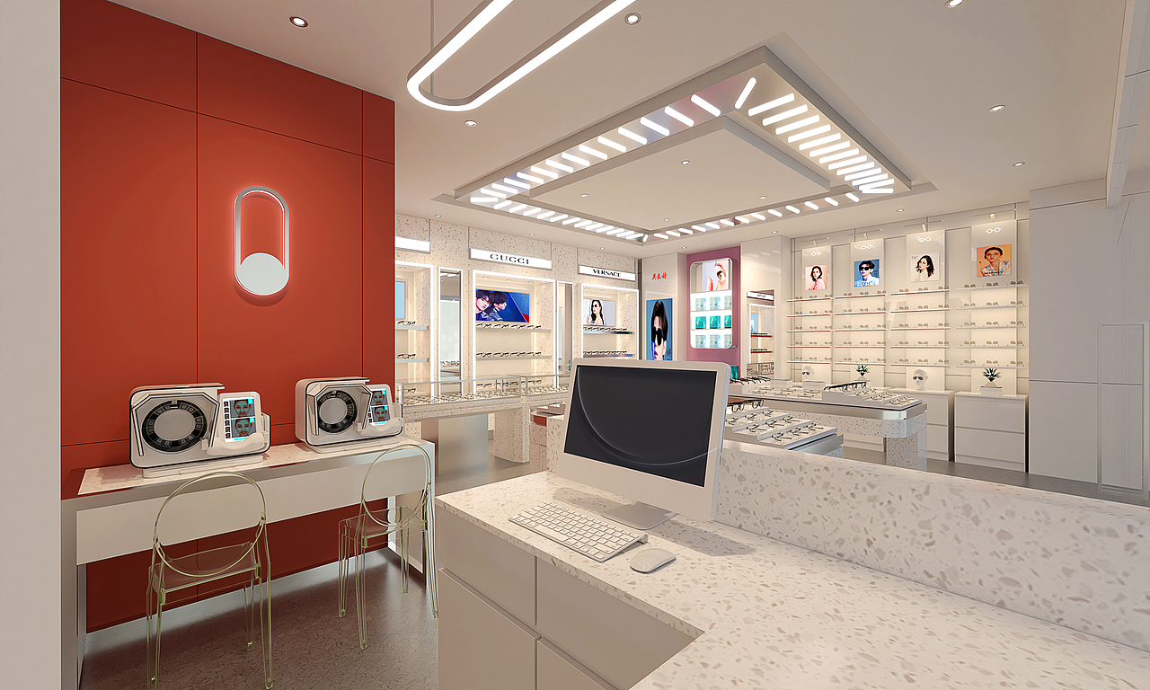 吴良材眼镜苏州湖东玲里中心店（图ZMzA1MDUzMzk2） - 商业空间设计 - 站酷设计师顿思设计原创素材 - 站酷ZCOOL