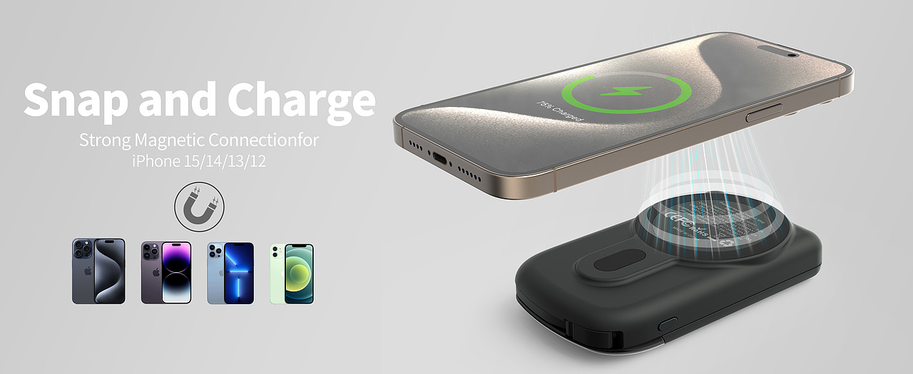 MANOPLA磁吸移动电源 日常渲染练习