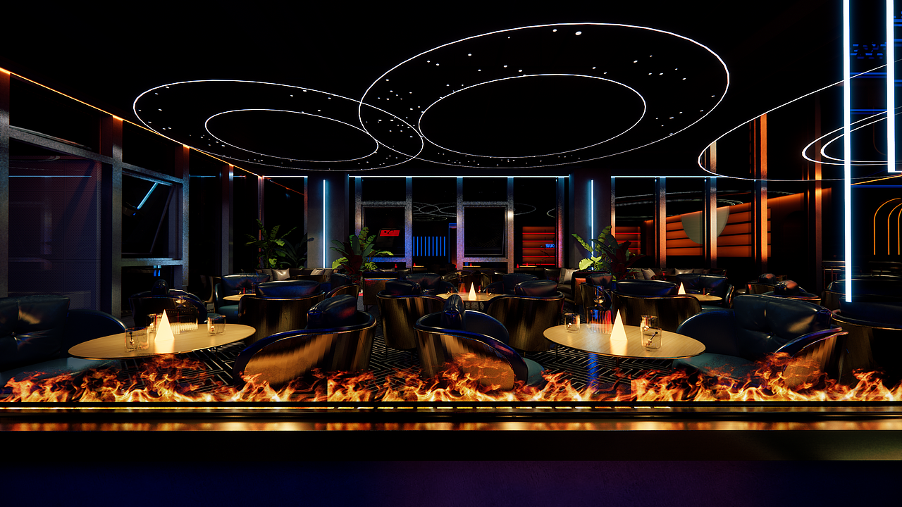 深圳酒吧设计 | 室内设计（图ZMzAyODM5ODk2） - 商业空间设计 - 站酷设计师足也空间设计原创素材 - 站酷ZCOOL