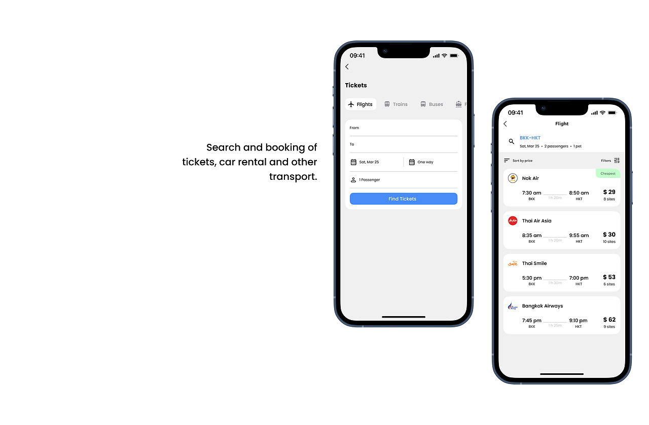 Travello / Travel App Design