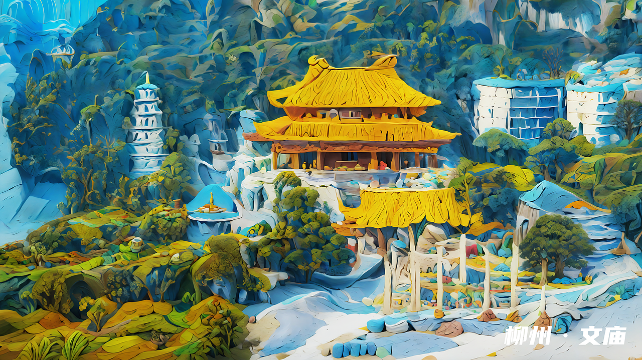 当AI黏土遇到广西，快来看看你的城市（图ZMzY5MzE2MTg4） - AI作品 - 站酷设计师设计师Lea原创素材 - 站酷ZCOOL