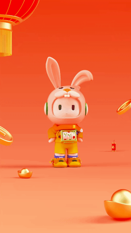 OPPO·小欧·兔年动画|三维动画|角色动画