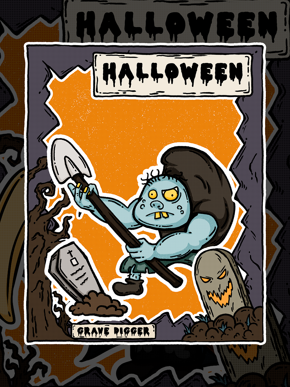 万圣节系列插画